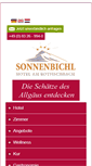 Mobile Screenshot of hotel-sonnenbichl.com
